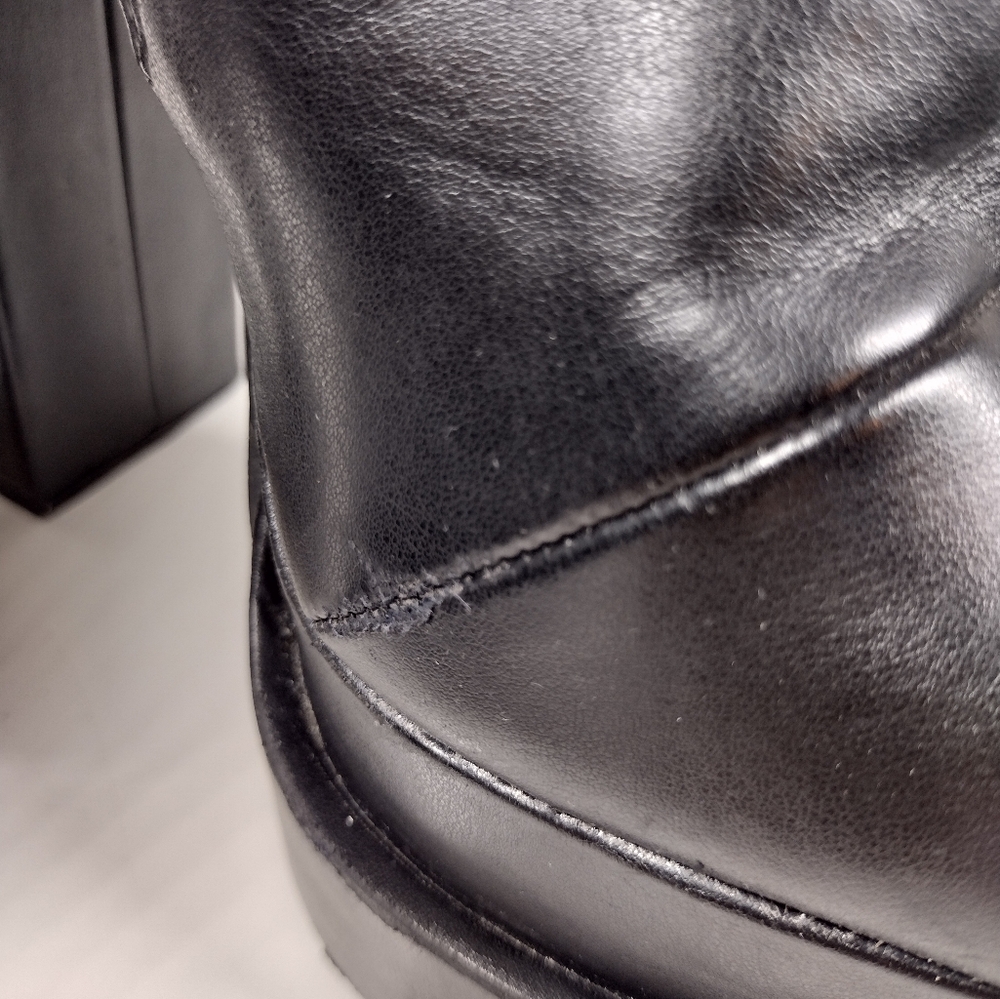 Boohoo Black Chunky High Platform Boots - Picture 12 of 15